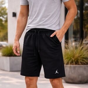 Jordan Black Athletic Shorts Size M Men’s Jumpman Logo 6” Inseam